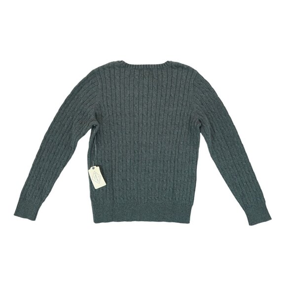 NWT St. John's Bay Crew Neck Knit Sweater, Women's Size‎ Large Gray - Picture 2 of 3